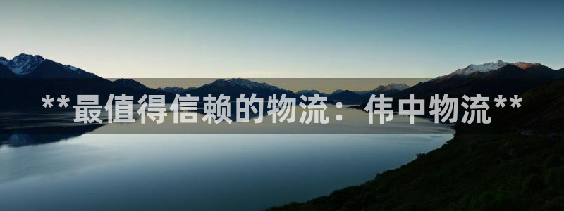 28圈麻将胡了：**最值得信赖的物流