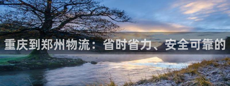 28圈麻将胡了：重庆到郑州物流：省时