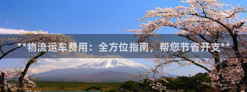 28圈软件：**物流运车费用：全方位
