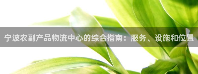 28圈开奖预测：宁波农副产品物流中心