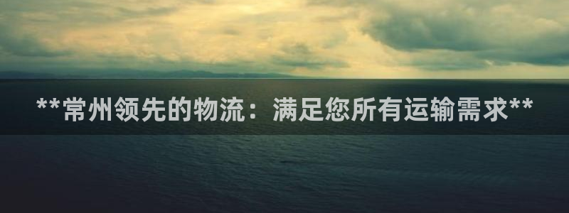 28圈是什么软件：**常州领先的物流