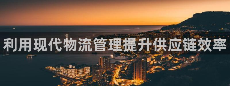 28圈加拿大走势：利用现代物流管理提