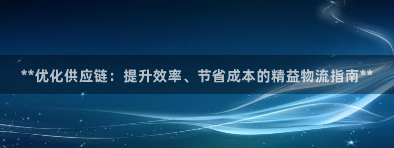 28圈免费：**优化供应链：提升效率
