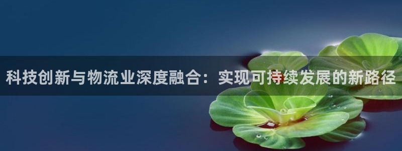 28圈网赌案件：科技创新与物流业深度融合：实现可持续发展的新